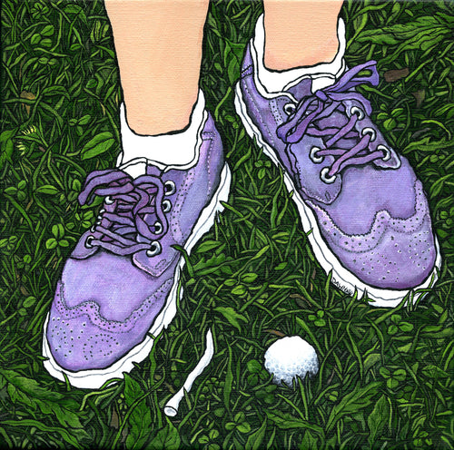 Golf Shoes Print